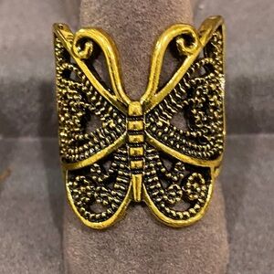 Gold Butterfly Ring
